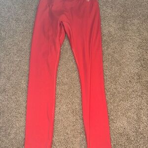 Gymshark Vibrant Red Kids Leggings